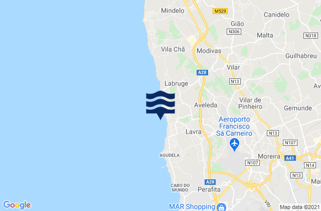 Lavra, Portugal潮水
