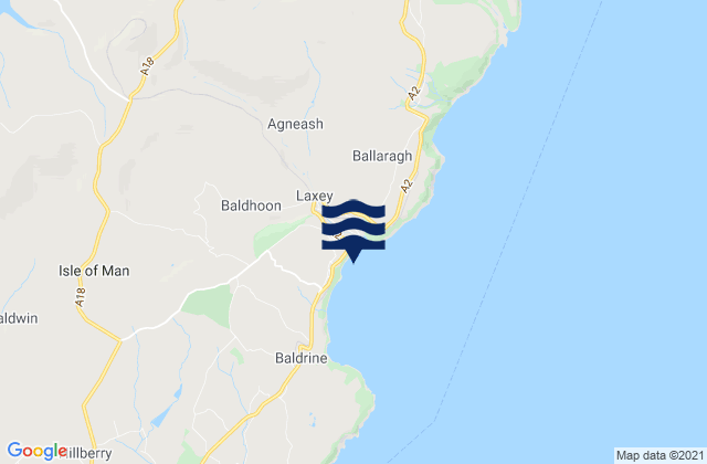 Laxey, Isle of Man潮水
