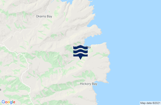 Le Bons Bay, New Zealand潮水