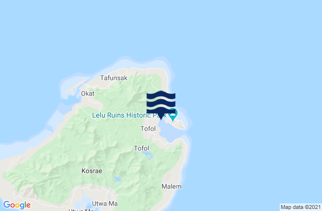 Lele Harbor, Micronesia潮水