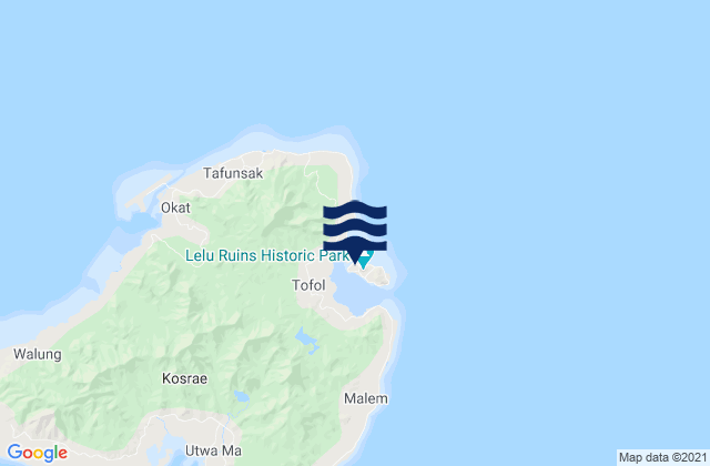 Lelu, Micronesia潮水