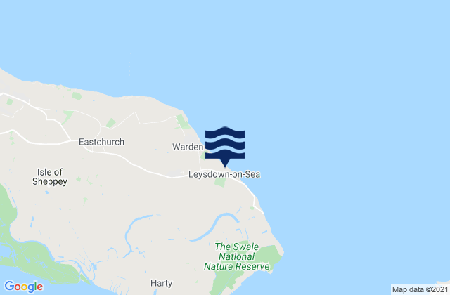 Leysdown-on-Sea, United Kingdom潮水