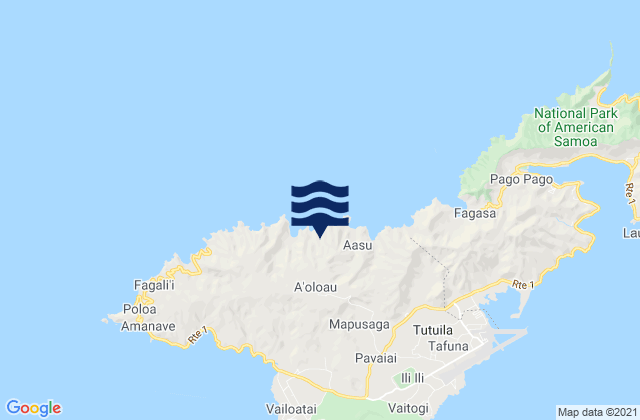 Leāsina County, American Samoa潮水