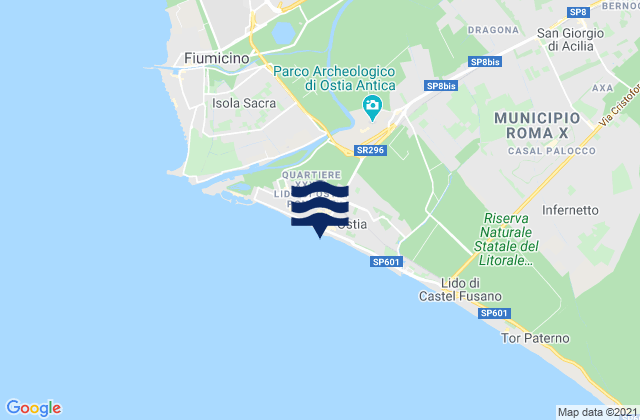 Lido di Ostia, Italy潮水