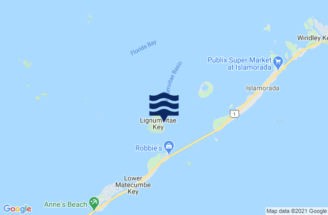Lignumvitae Key (NE Side Florida Bay), United States潮水