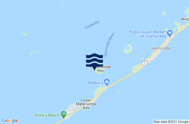 Lignumvitae Key (West Side Florida Bay), United States潮水