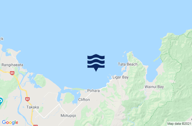 Limestone Bay, New Zealand潮水