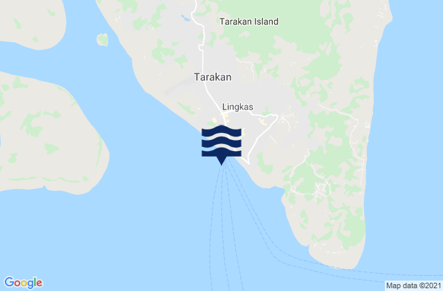 Lingkas Tarakan Island, Indonesia潮水