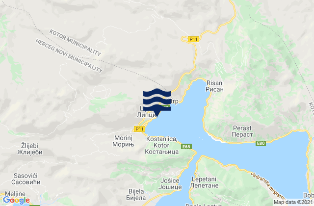 Lipci, Montenegro潮水