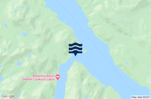 Lisianski Strait north of Rock Point, United States潮水