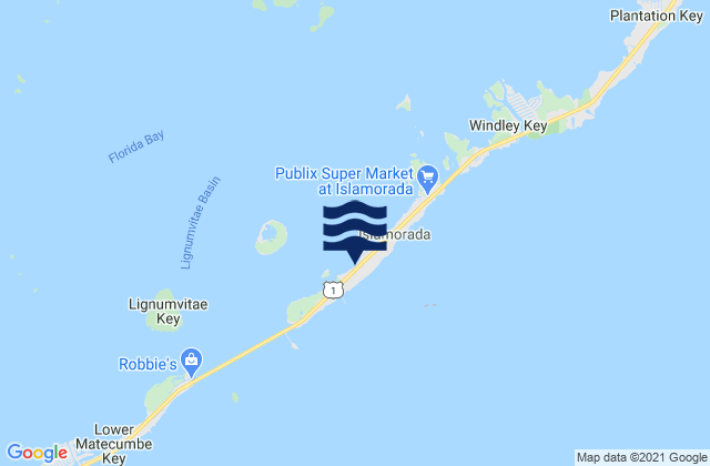 Little Basin (Upper Matecumbe Key Florida Bay), United States潮水