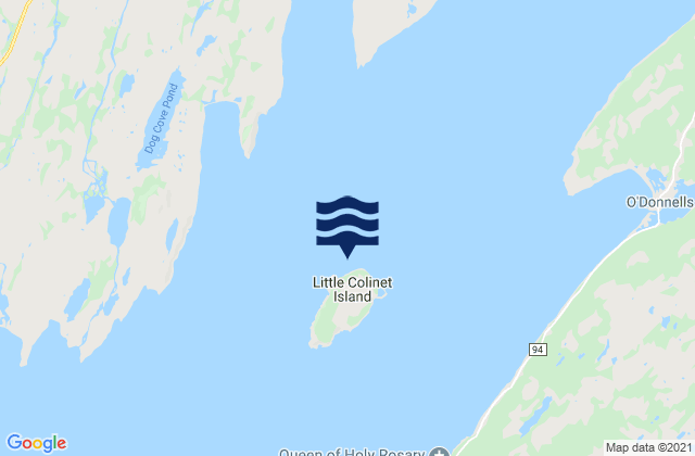 Little Colinet Island, Canada潮水