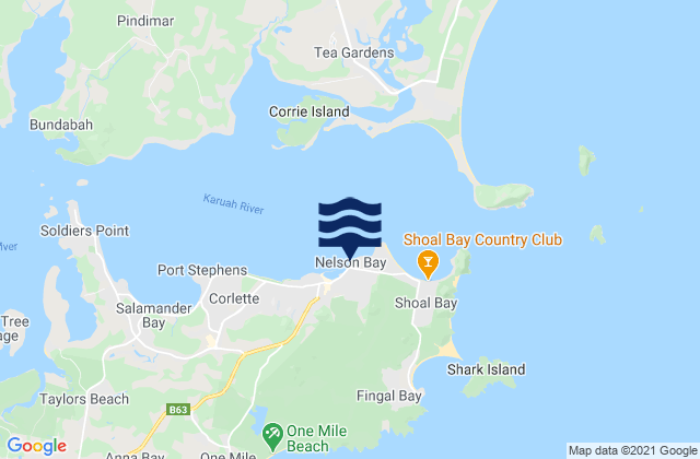 Little Nelson Bay, Australia潮水