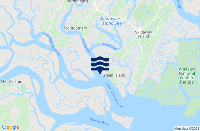 Little Ogeechee River Entrance north of, United States潮水