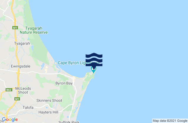 Little Wategos Beach, Australia潮水
