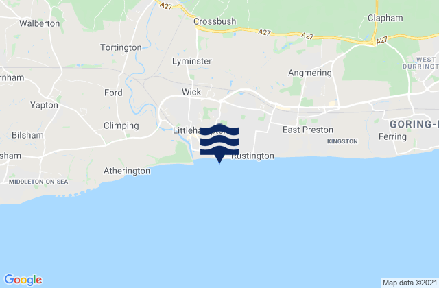 Littlehampton Beach, United Kingdom潮水