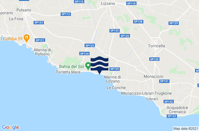 Lizzano, Italy潮水