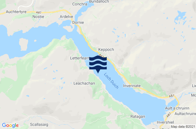 Loch Duich, United Kingdom潮水
