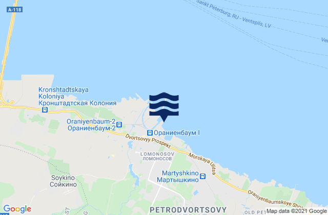 Lomonosov, Russia潮水