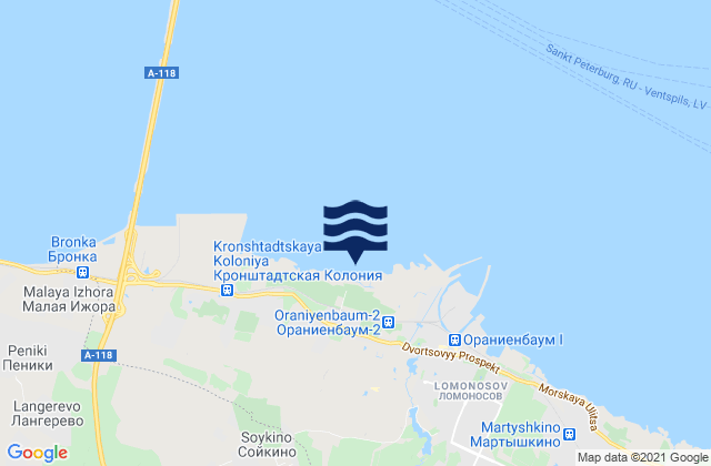 Lomonosovskiy Rayon, Russia潮水