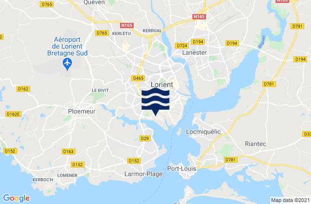 Lorient, France潮水