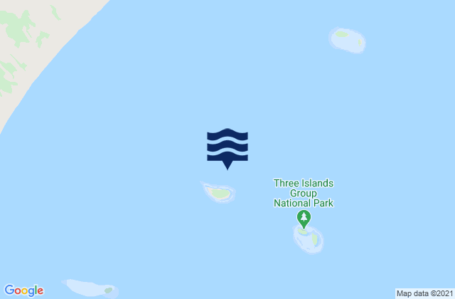 Low Wooded Island, Australia潮水