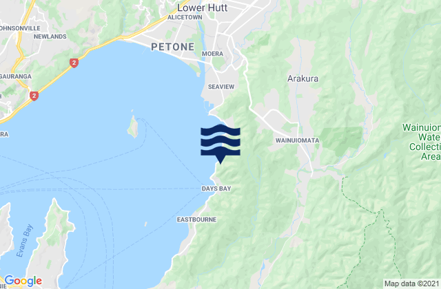 Lower Hutt City, New Zealand潮水