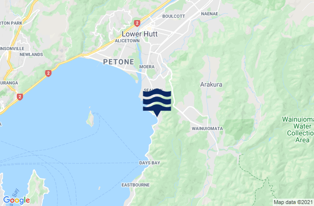 Lowry Bay, New Zealand潮水