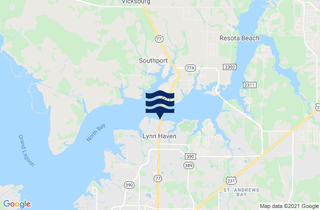 Lynn Haven (North Bay), United States潮水