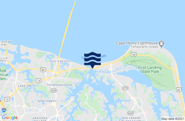 Lynnhaven Inlet (Virginia Pilots Dock), United States潮水