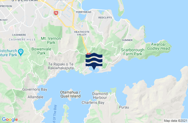 Lyttelton Harbour, New Zealand潮水