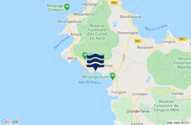 M'Tsangamouji, Mayotte潮水