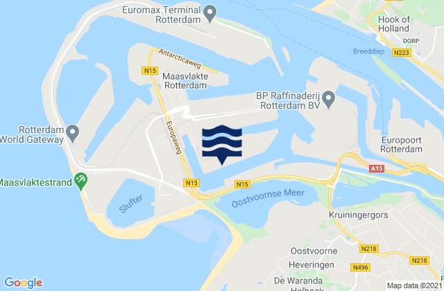 Maasvlakte, Netherlands潮水
