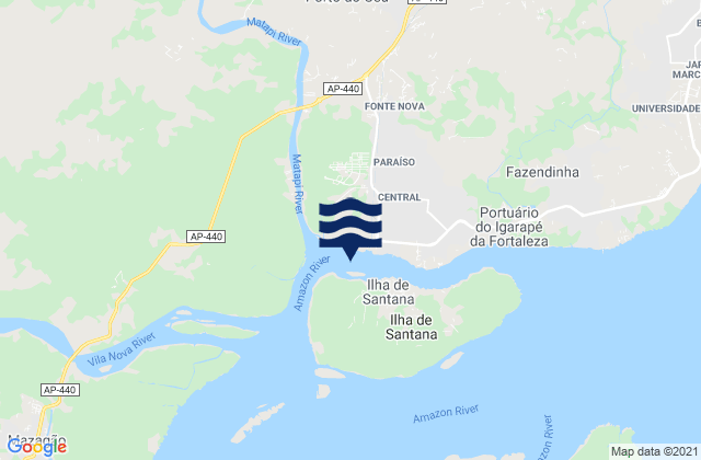 Macapa Amazon River, Brazil潮水