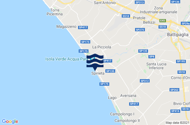 Macchia, Italy潮水