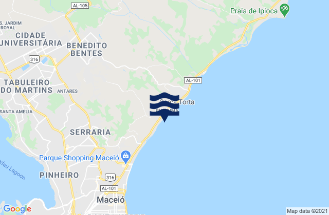 Maceió, Brazil潮水