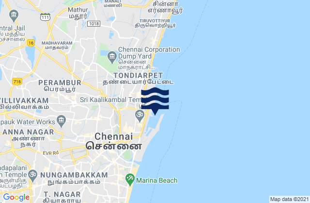 Madras, India潮水