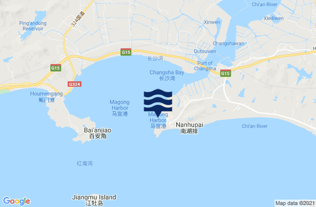 Magong, China潮水
