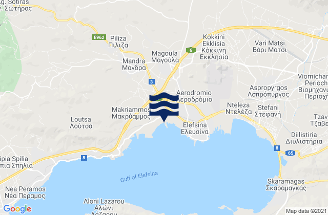 Magoúla, Greece潮水