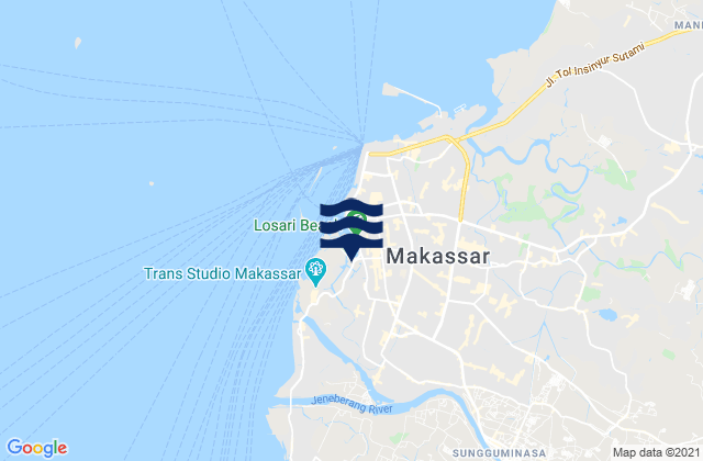 Makassar, Indonesia潮水