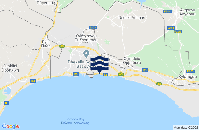 Makrásyka, Cyprus潮水
