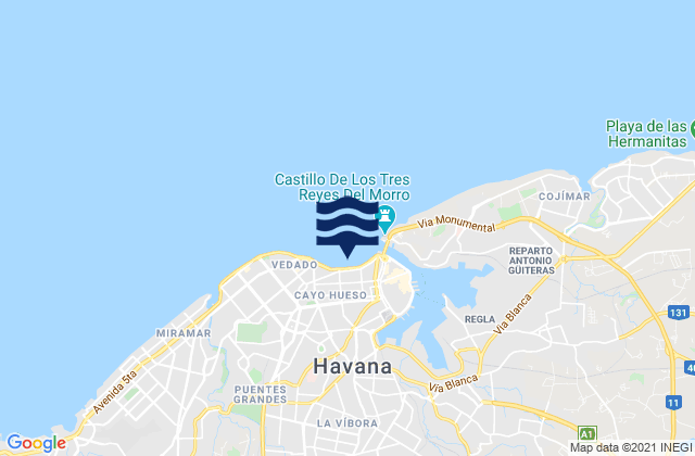 Malecón, Cuba潮水