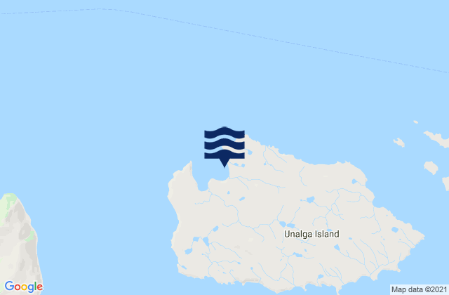 Malga Bay Unalga Island, United States潮水