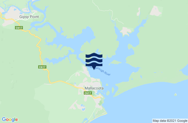Mallacoota Lake, Australia潮水
