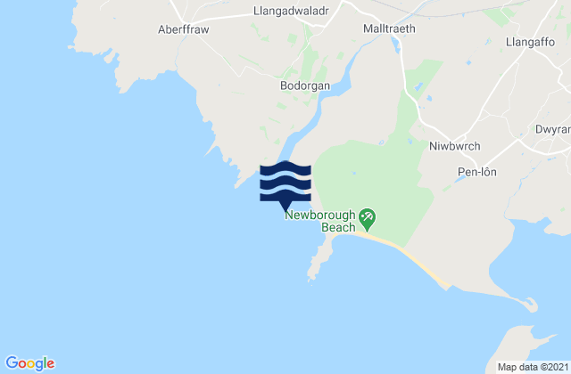 Malltraeth Bay, United Kingdom潮水