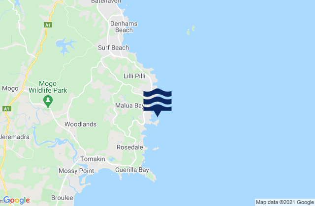 Malua Bay, Australia潮水
