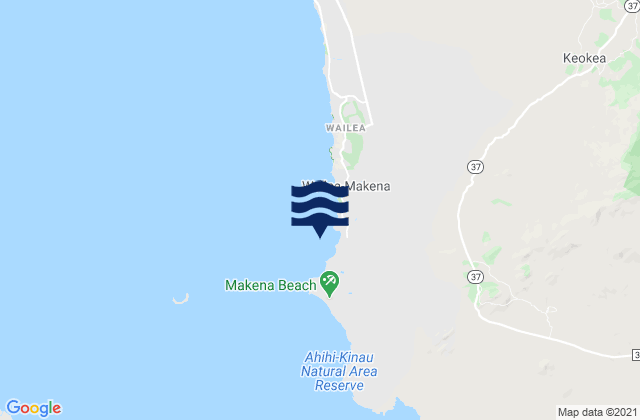 Maluaka Beach, United States潮水
