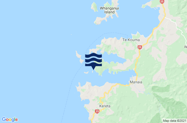 Manaia Harbour, New Zealand潮水