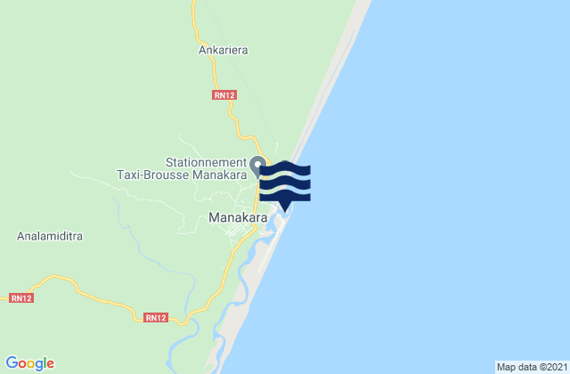 Manakara, Madagascar潮水