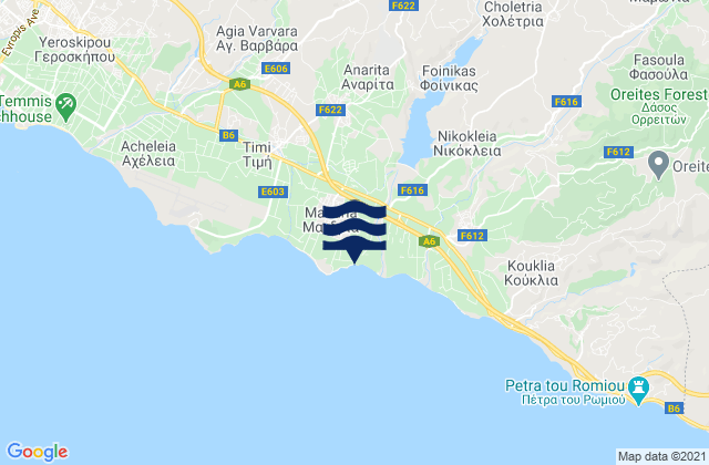 Mandriá, Cyprus潮水